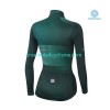 Maillot Cyclisme Hiver Thermal Fleece 2021 Sportful Leaf Femme N002